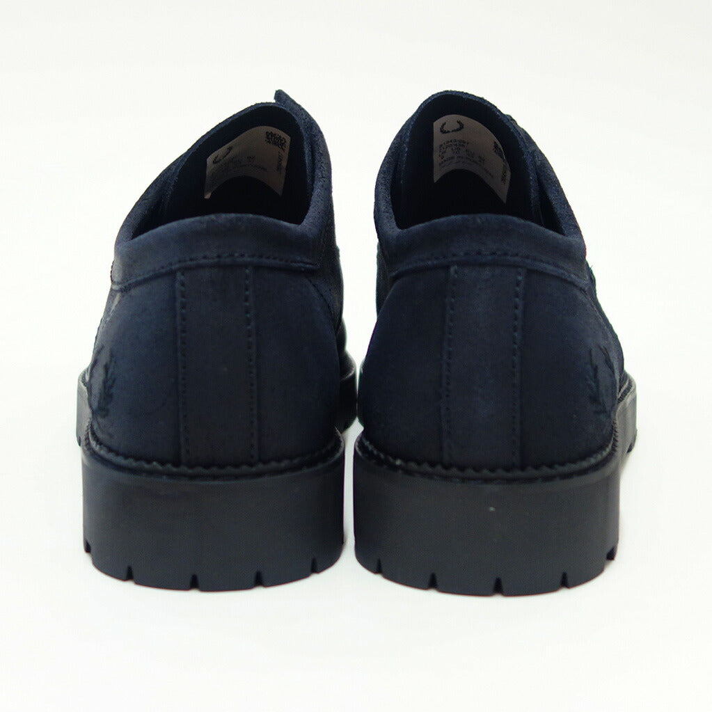 FREDPERRYフレッドペリーB1343297（メンズ）KenneyLowWaxedSuedeカラー：ANCHORGREY天然皮革スエードレザーカジュアルシューズ「靴」