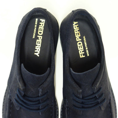 FREDPERRYフレッドペリーB1343297（メンズ）KenneyLowWaxedSuedeカラー：ANCHORGREY天然皮革スエードレザーカジュアルシューズ「靴」