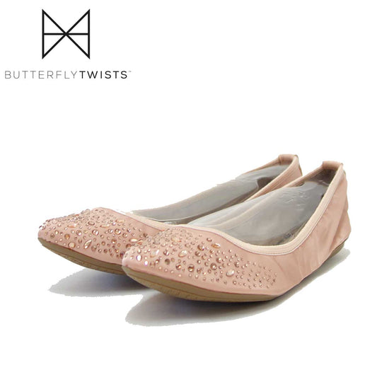 バタフライツイスト BUTTERFLY TWISTS  JANEY CRYSTAL B21013C PNK（ピンク）お洒落な携帯バレエシューズ 「靴」