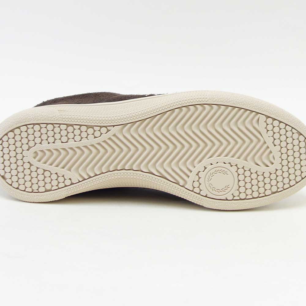 FREDPERRYフレッドペリーB2328Q21（メンズ）TENNISSHOESUEDE（テニスシュースエード）カラー：BURNTTABACCO天然皮革ローカットスニーカー「靴」