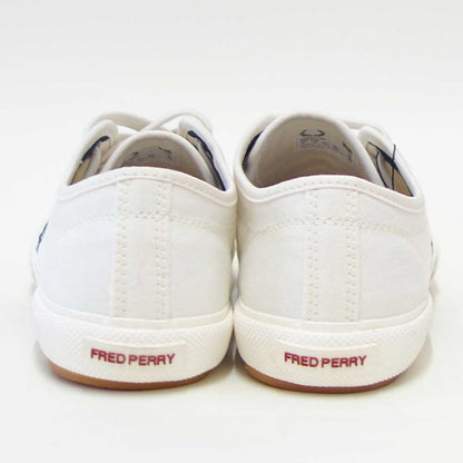 FREDPERRYフレッドペリーB2332T60（メンズ）B708VINTAGETENNISCANVAS（ヴィンテージテニスキャンバス）カラー：スノーホワイトローカットスニーカー「靴」
