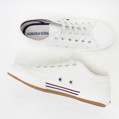FREDPERRYフレッドペリーB2332T60（メンズ）B708VINTAGETENNISCANVAS（ヴィンテージテニスキャンバス）カラー：スノーホワイトローカットスニーカー「靴」