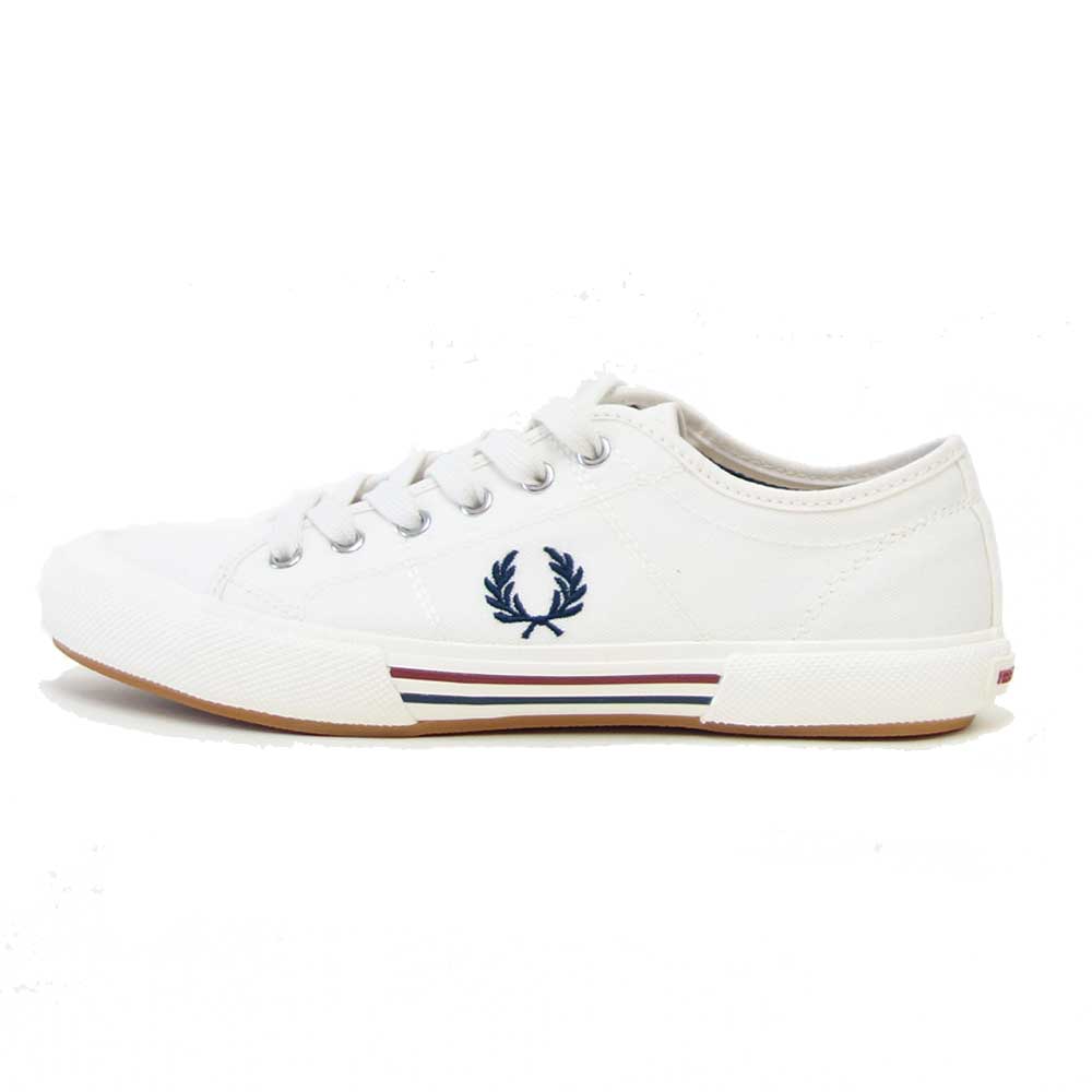 FRED PERRY フレッドペリー  B2332T60（メンズ）B708 VINTAGE TENNIS CANVAS （ヴィンテージ テニス キャンバス） カラー：スノーホワイト ローカット スニーカー  「靴」