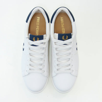 FREDPERRYフレッドペリーB4334303（ユニセックス）SPENCERLEATHER（スペンサーレザー）カラー：SNOWWHITE天然皮革のローカットスニーカー「靴」