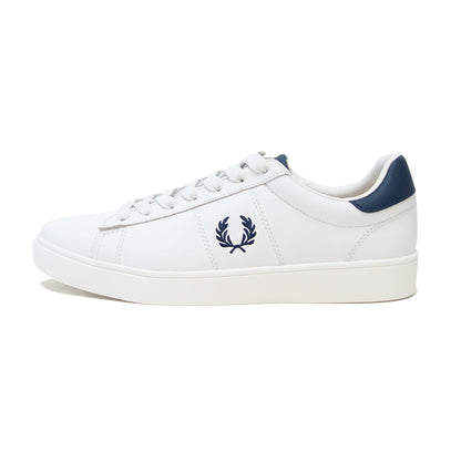 FRED PERRY フレッドペリー  B 4334 303（ユニセックス）SPENCER LEATHER （スペンサー レザー） カラー：SNOW WHITE 天然皮革のローカットスニーカー 「靴」