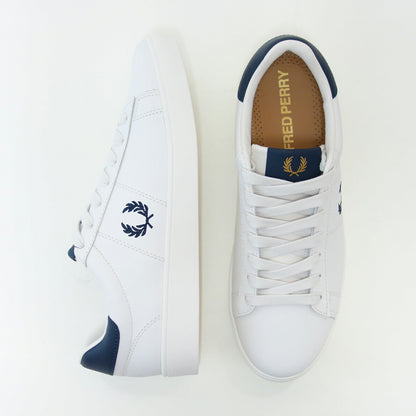 FREDPERRYフレッドペリーB4334303（ユニセックス）SPENCERLEATHER（スペンサーレザー）カラー：SNOWWHITE天然皮革のローカットスニーカー「靴」