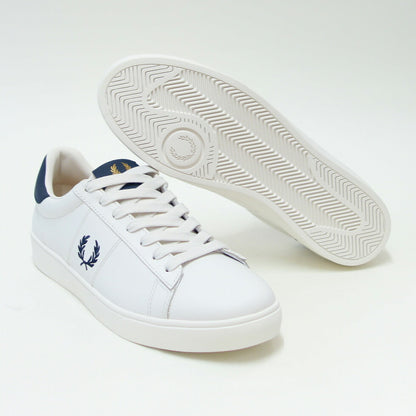 FREDPERRYフレッドペリーB4334303（ユニセックス）SPENCERLEATHER（スペンサーレザー）カラー：SNOWWHITE天然皮革のローカットスニーカー「靴」