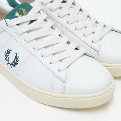 FREDPERRYフレッドペリーB4334D06（ユニセックス）SPENCERLEATHER（スペンサーレザー）カラー：LIGHTECRU天然皮革のローカットスニーカー「靴」