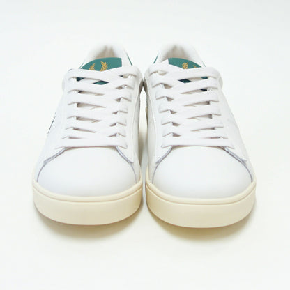 FREDPERRYフレッドペリーB4334D06（ユニセックス）SPENCERLEATHER（スペンサーレザー）カラー：LIGHTECRU天然皮革のローカットスニーカー「靴」