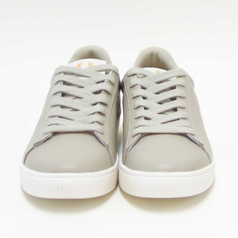 FREDPERRYフレッドペリーB4334P04（ユニセックス）SPENCERLEATHER（スペンサーレザー）カラー：LIGHTOYSTER天然皮革のローカットスニーカー「靴」