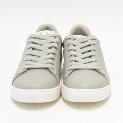 FREDPERRYフレッドペリーB4334P04（ユニセックス）SPENCERLEATHER（スペンサーレザー）カラー：LIGHTOYSTER天然皮革のローカットスニーカー「靴」