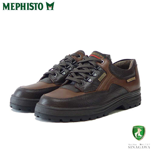 メフィスト MEPHISTO BARRACUDA（バラクーダ）ダークブラウン 751 ゴアテックス  完全防水 天然皮革 アウトドア ウォーキングシューズ（メンズ） 「靴」