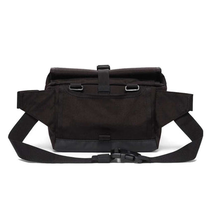 CHROME クローム DOUBLETRACK HANDLEBAR SLING BAG （ダブルトラック ハンドルバー スリング バッグ）  BG328 （カラー LEATHER / BLACK） 容量：5L 耐水 ハンドルバーバッグ メッセンジャーバック スリングバック ボディーバッグ