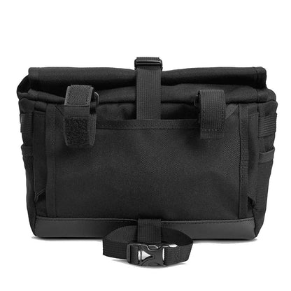 CHROME クローム DOUBLETRACK HANDLEBAR SLING BAG （ダブルトラック ハンドルバー スリング バッグ）  BG328 （カラー LEATHER / BLACK） 容量：5L 耐水 ハンドルバーバッグ メッセンジャーバック スリングバック ボディーバッグ