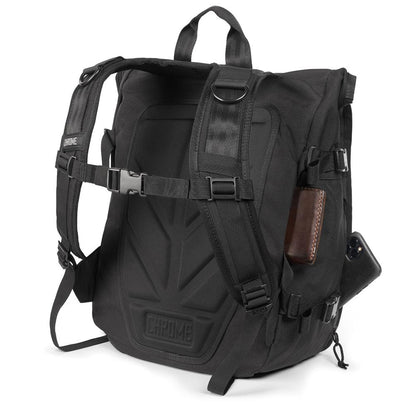 CHROME クローム WARSAW MEDIUM BACKPACK 25L（ワルシャワ ミディアム 25L）   BG333BK カラー：ブラック 容量 25L 防水 バックパック