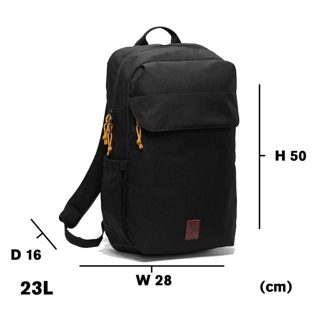 CHROME クローム RUCKAS BACKPACK 23L（ラッカス バックパック 23L） 軽量 耐水 23L バックパック BG346BK カラー：ブラック  バックパック