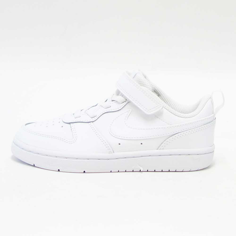 【SALE 10%OFF】 NIKE ナイキ BQ5451 100 ナイキ コート バー ロウ 2 ホワイト／ホワイト NIKE COURT BOROUGH LOW 2 （ジュニアシューズ）「靴」