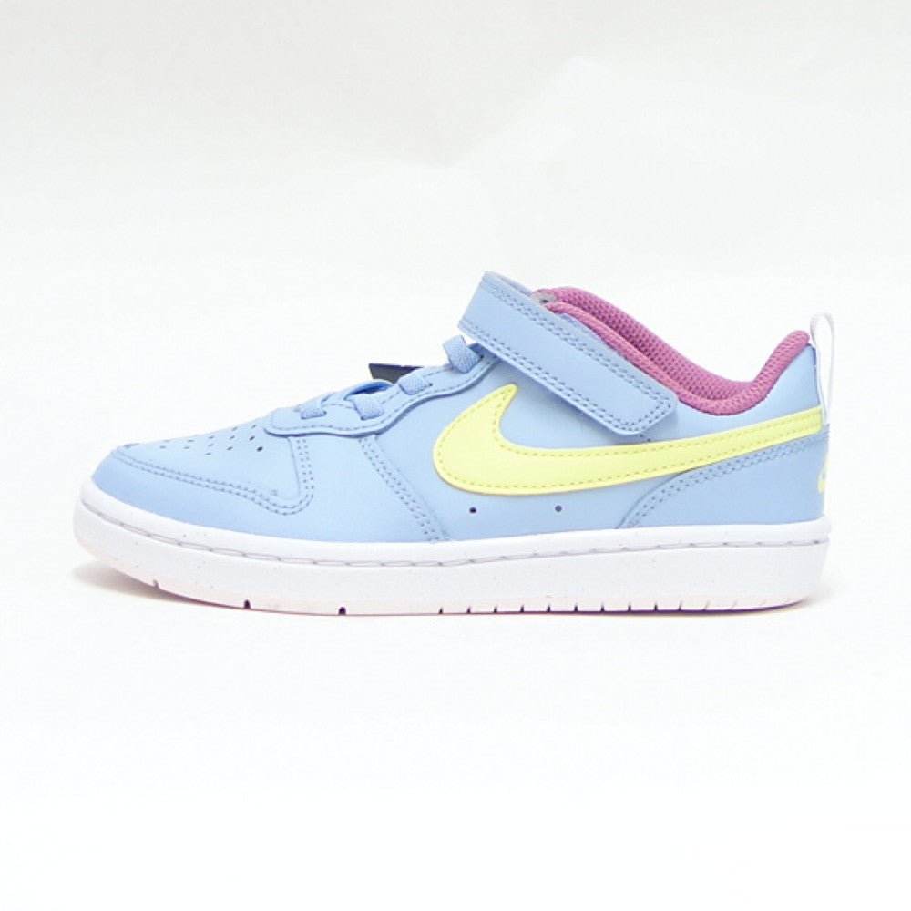 【SALE 10%OFF】 NIKE ナイキ BQ5451 405 ナイキ コート バー ロウ LOW 2 コバルトブリス/ライトレモン NIKE COURT BOROUGH LOW 2 （ジュニアシューズ）「靴」