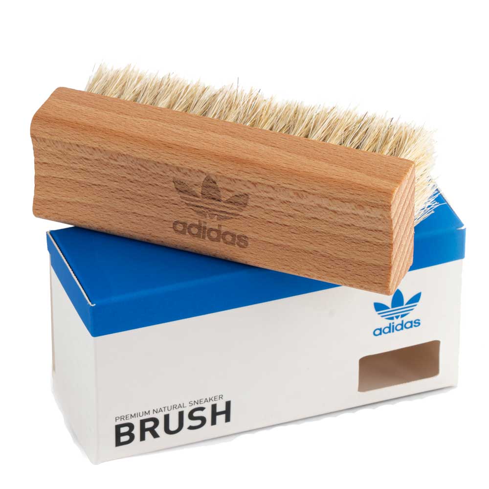 adidas アディダス BRUSH スニーカーブラシ（馬毛100%） スニーカー ケア 幅広い素材に使用可能（ドイツ製）