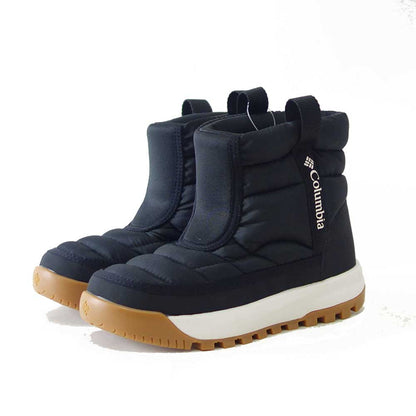 コロンビアCOLUMBIA（キッズ）ユーススノートロットミッドby2238：ブラック(010)防水ハーフブーツジュニアブーツスノーブーツ「靴」