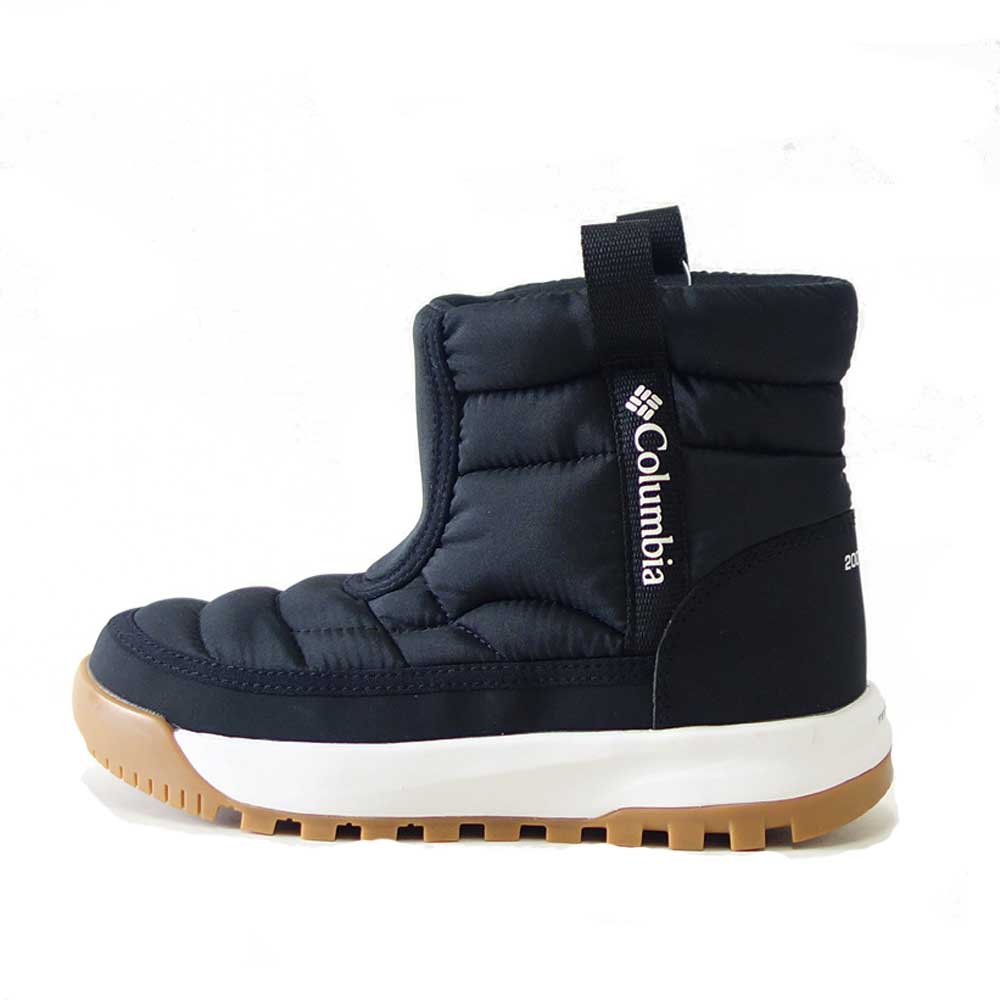 コロンビアCOLUMBIA（キッズ）ユーススノートロットミッドby2238：ブラック(010)防水ハーフブーツジュニアブーツスノーブーツ「靴」