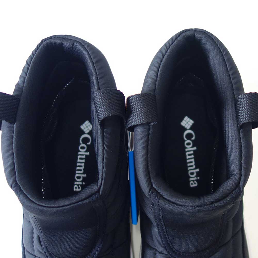 コロンビアCOLUMBIA（キッズ）ユーススノートロットミッドby2238：ブラック(010)防水ハーフブーツジュニアブーツスノーブーツ「靴」