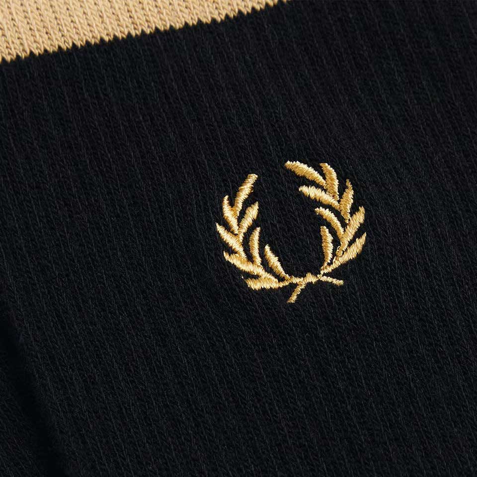 FRED PERRY フレッドペリー Tipped Sports Socks C1150 （ポルトガル製） クルーソックス 靴下