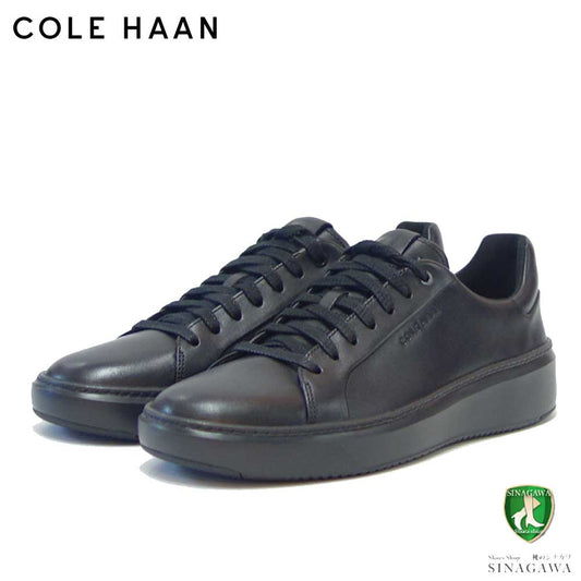 コールハーン COLE HAAN グランドプロ トップスピン スニーカー ブラック(スムース)  c36412 （メンズ） 天然皮革 ローカット スニーカー ウォーキング 「靴」