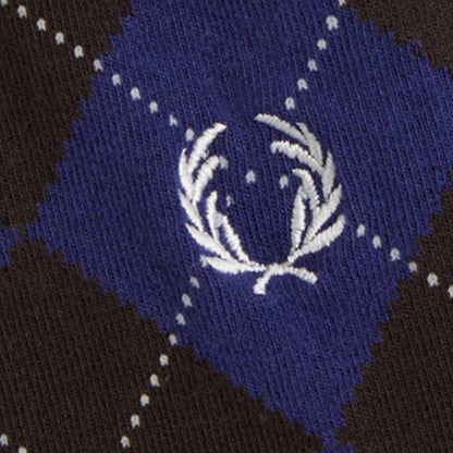 FRED PERRY フレッドペリー LONG ARGYLE SOCKS C5136 （ポルトガル製） ハイソックス 靴下