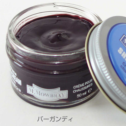 靴クリーム モウブレイ M.MOWBRAY モゥブレイ シュークリーム ジャー（イタリア製） 50ml モゥブレイ R&D 靴磨き シューケア 艶出し 補色 キズ隠し 靴墨 エムモウブレイ M.Mowbray モウブレー モウブレイ mmowbray mモウブレイ