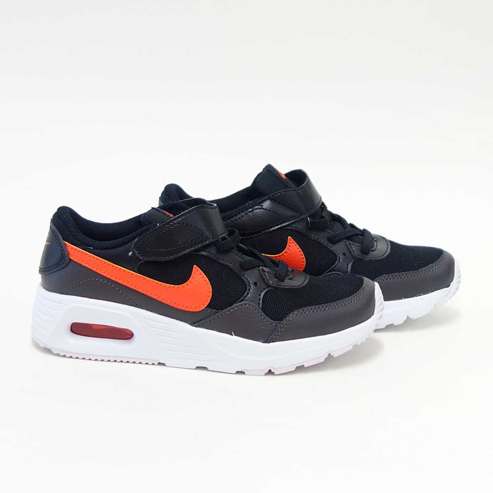 NIKEナイキエアマックスSCPSVCZ5356017ブラック／オレンジ（キッズスニーカー）スポーツシューズランニング運動靴子ども「靴」