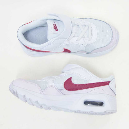 NIKEナイキエアマックスSCPSVCZ5356125ホワイト／ピンク（キッズスニーカー）スポーツシューズランニング運動靴子ども「靴」