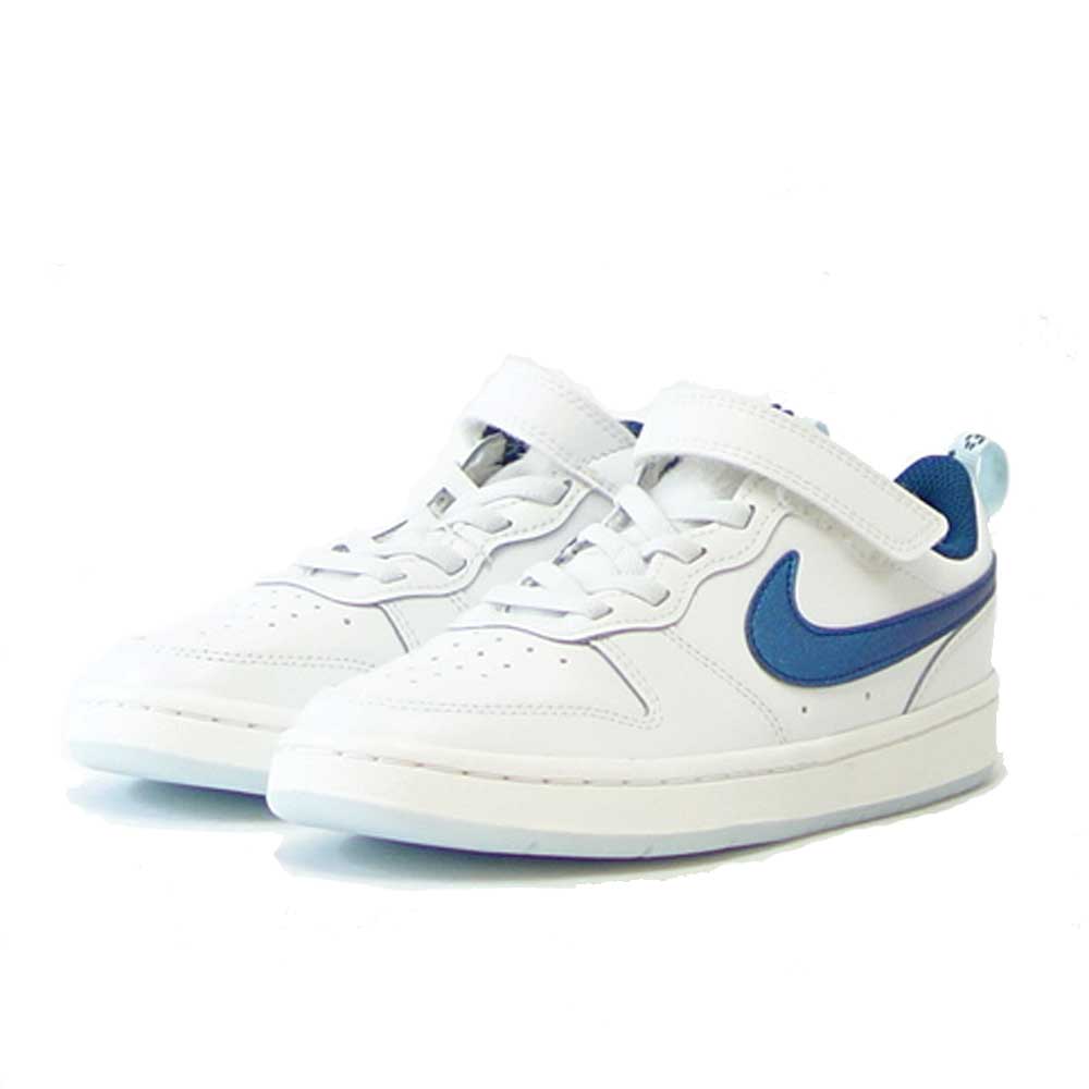 【SALE 10%OFF】 NIKE ナイキ DQ5980 100 ナイキ コート バー ロウ LOW 2 サミットホワイト/ヴァレリアンブルー NIKE COURT BOROUGH LOW 2 （ジュニアシューズ）「靴」