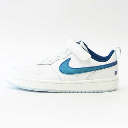 【SALE 10%OFF】 NIKE ナイキ DQ5980 100 ナイキ コート バー ロウ LOW 2 サミットホワイト/ヴァレリアンブルー NIKE COURT BOROUGH LOW 2 （ジュニアシューズ）「靴」