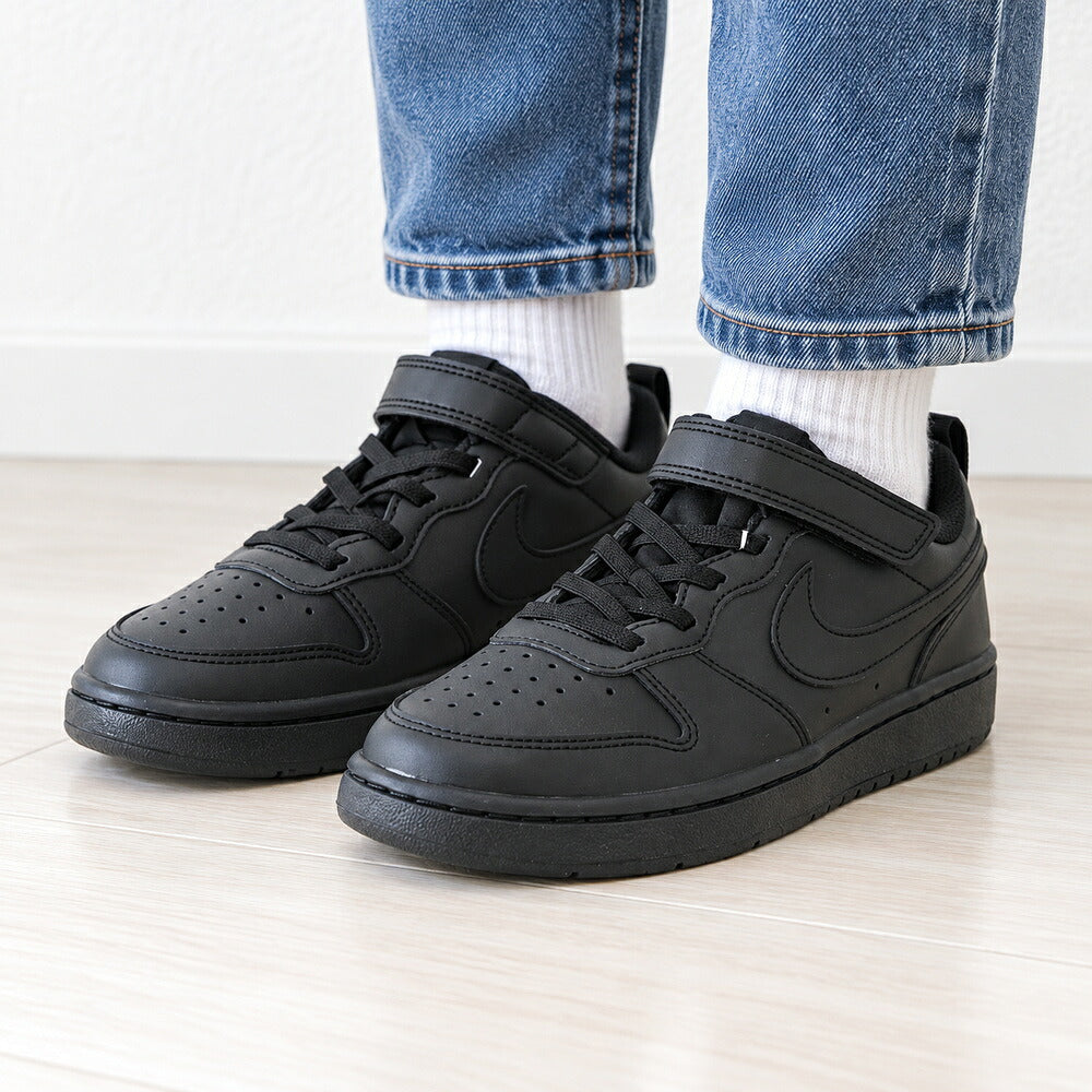 NIKEナイキナイキコートボローLOWリクラフト(PS)dv5457002ブラック（キッズシューズ）「靴」