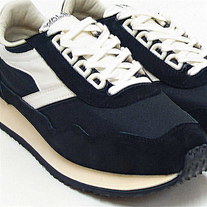 WALSHウォルシュENS31002（ユニセックス）Ensignカラー：Black/Ecru（中国製）天然皮革＆人工繊維のランニングスニーカー「靴」