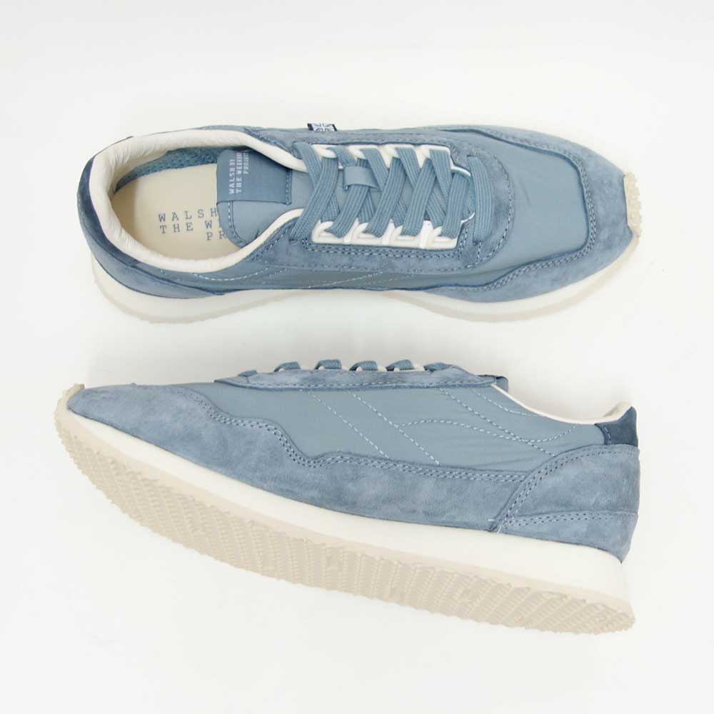 WALSHウォルシュESL11006（ユニセックス）Ensign-Liteカラー：MilitaryBlue/MistyBlue（中国製）天然皮革＆人工繊維のランニングスニーカー「靴」