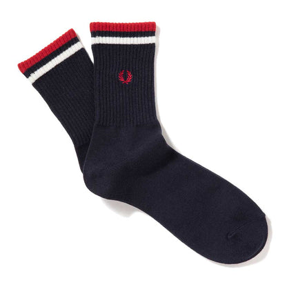 FRED PERRY フレッドペリー TIPPED SHORT SOCKS F19805 ショートソックス（日本製）