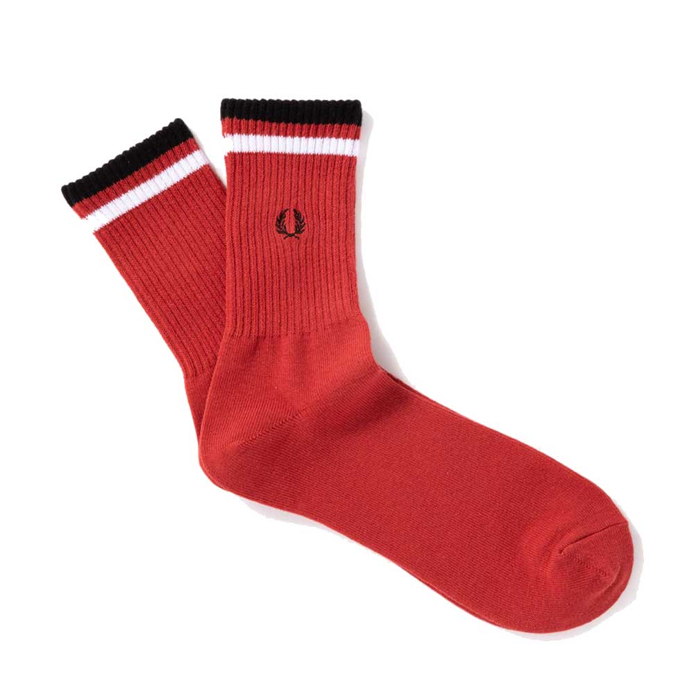 FRED PERRY フレッドペリー TIPPED SHORT SOCKS F19805 ショートソックス（日本製）