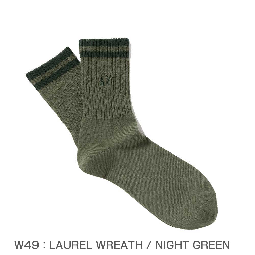 FREDPERRYフレッドペリーTippedShortSocksF19998ティップドショートソックス（日本製）