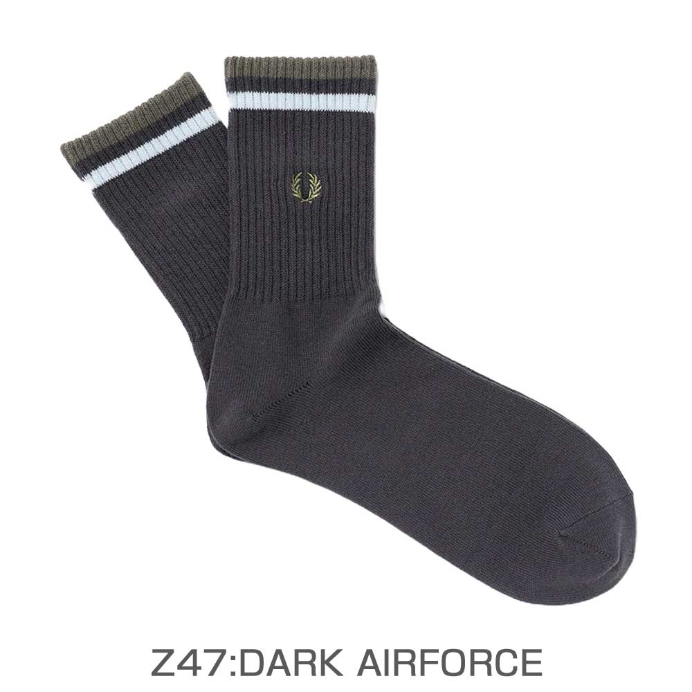 FREDPERRYフレッドペリーTippedShortSocksF19998ティップドショートソックス（日本製）