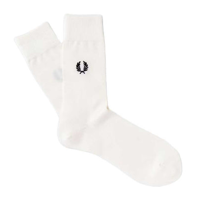 FRED PERRY フレッドペリー Embroidered Socks F20006 （日本製） クルーソックス 靴下