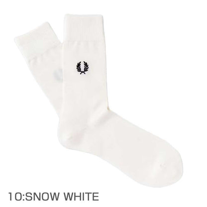 FREDPERRYフレッドペリーEmbroideredSocksF20006（日本製）クルーソックス靴下