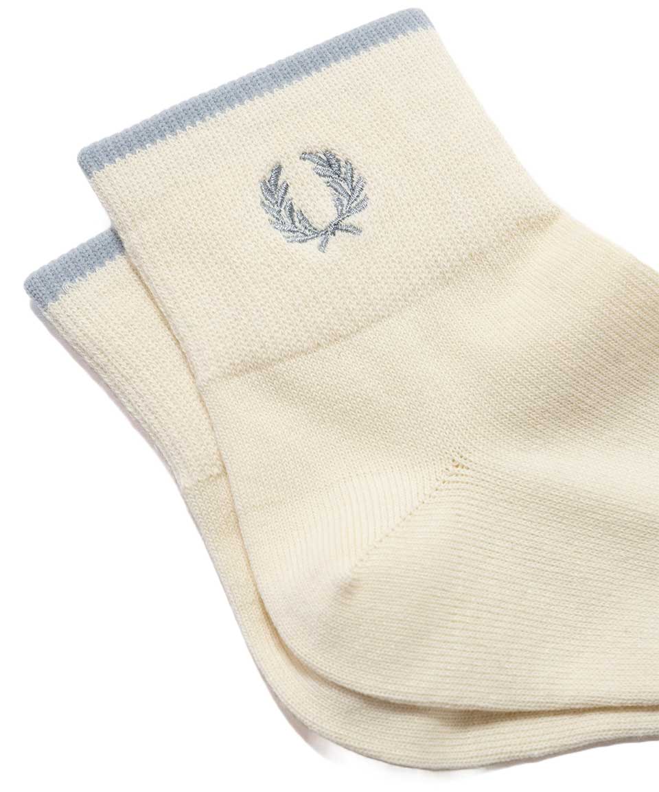 FRED PERRY フレッドペリー Single Tipped Short Socks F20009 アンクルソックス（日本製）