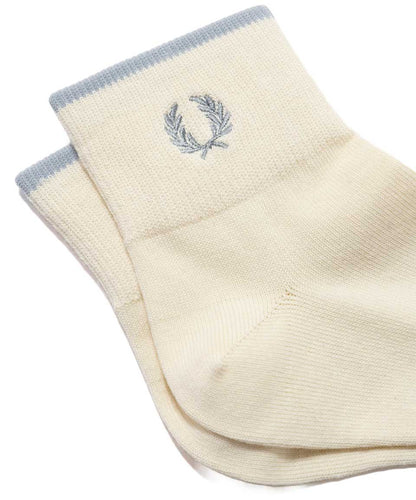 FRED PERRY フレッドペリー Single Tipped Short Socks F20009 アンクルソックス（日本製）