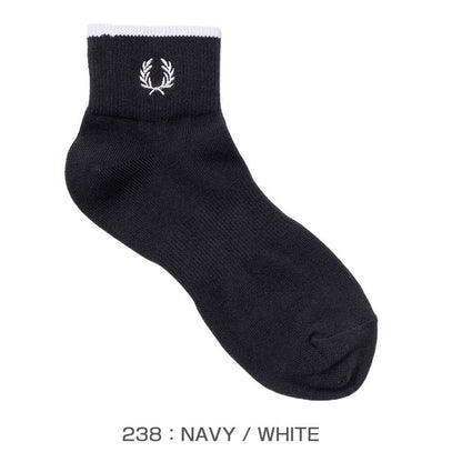 FRED PERRY フレッドペリー Single Tipped Short Socks F20009 アンクルソックス（日本製）