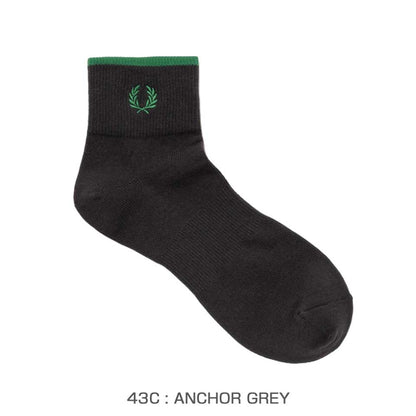FREDPERRYフレッドペリーSingleTippedShortSocksF20009アンクルソックス（日本製）