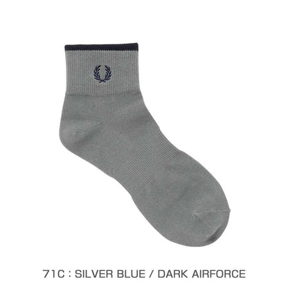 FRED PERRY フレッドペリー Single Tipped Short Socks F20009 アンクルソックス（日本製）