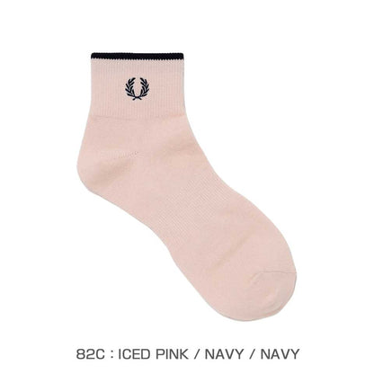FRED PERRY フレッドペリー Single Tipped Short Socks F20009 アンクルソックス（日本製）