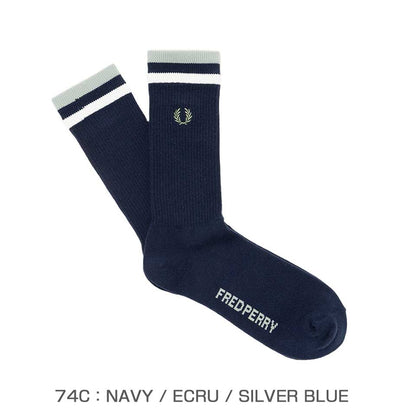 FRED PERRY フレッドペリー Tipped Sports Socks F20010 （日本製） クルーソックス 靴下